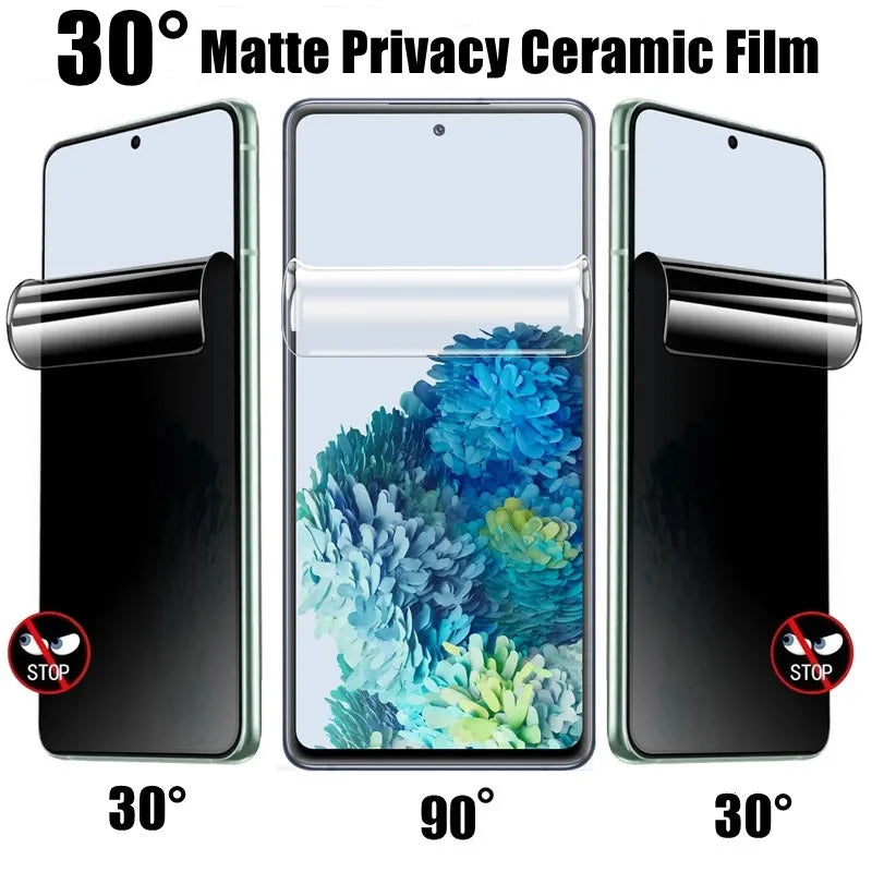 Chic and Style | Matte Ceramic Privacy Screen Protectors for Samsung