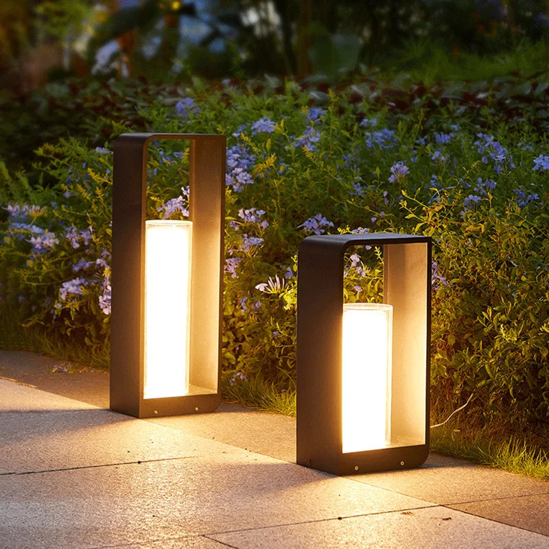 Luminaires de Jardin Solaires en Acier Inoxydable Modernes - Éclairages Extérieurs Étanches-Luminaires d'extérieur / solaires-ChicUndStil