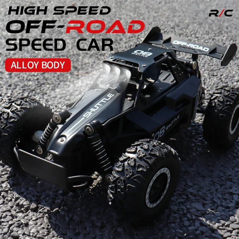 Chic and Style | 1:16 RC Car with LED Lights – High-Speed Off-Road Adventure