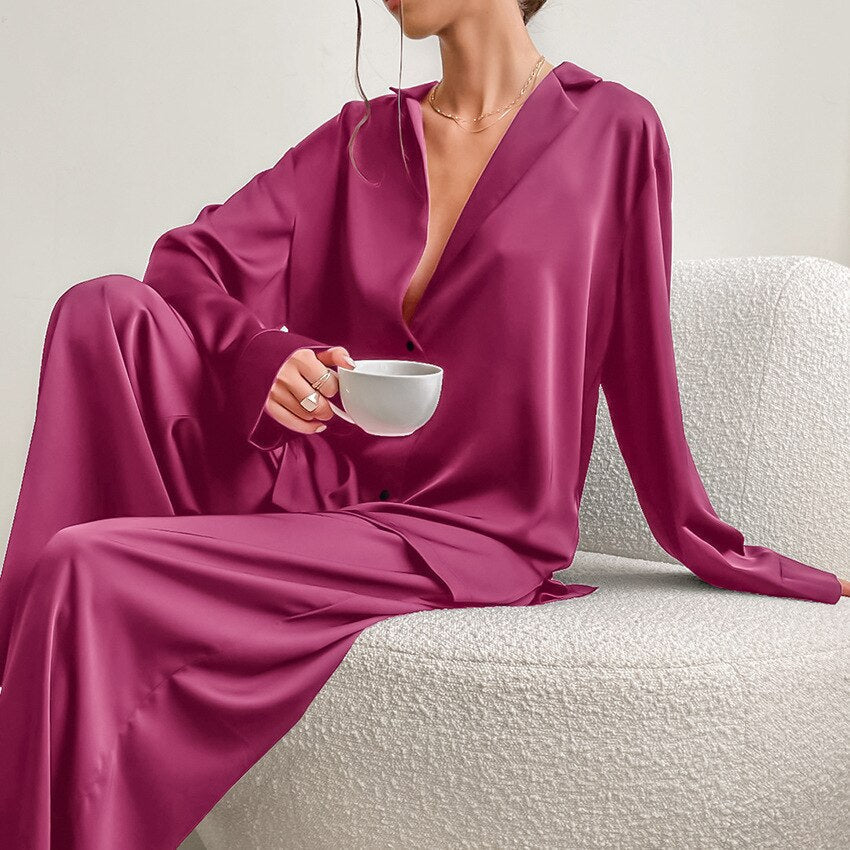 Chic and Style | Classic Satin Pajama Set