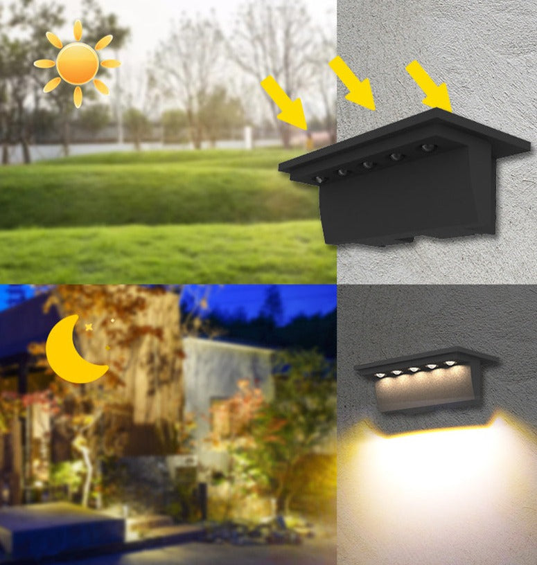 SmartGlow – Lumière d'extérieur résistante aux intempéries avec capteur de mouvement-Luminaires d'extérieur / solaires-ChicUndStil