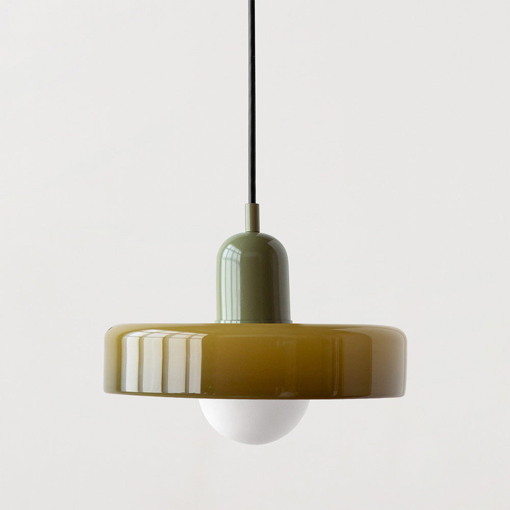 Chic and Style | Pendant lights made of colored glass | Elegant pendant light in Bauhaus style | Designer lamp for living room and dining room