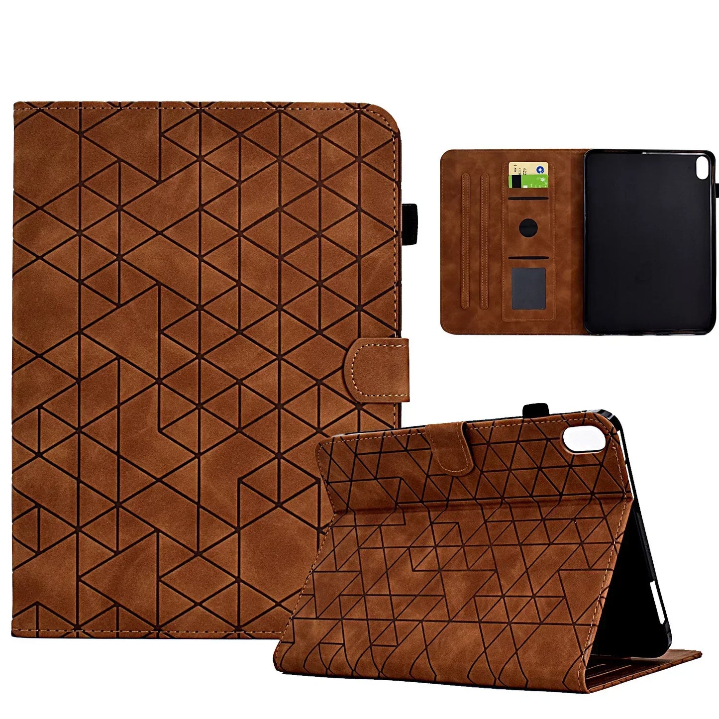 Chic and Style | Flip Leather Case for iPad 10th Generation 2022 10.9, iPad Air 5/4, Pro 11, Mini 6 - Card Slot, Shockproof, Drop Resistant Tablet Cover