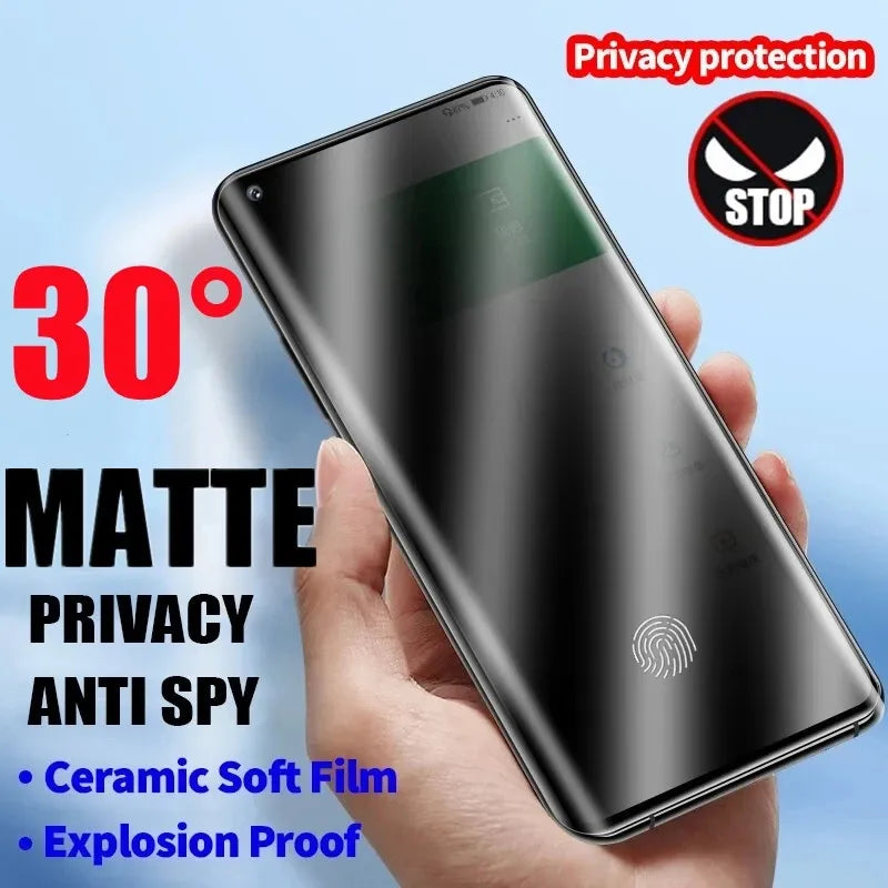 Chic and Style | Matte Ceramic Privacy Screen Protectors for Samsung