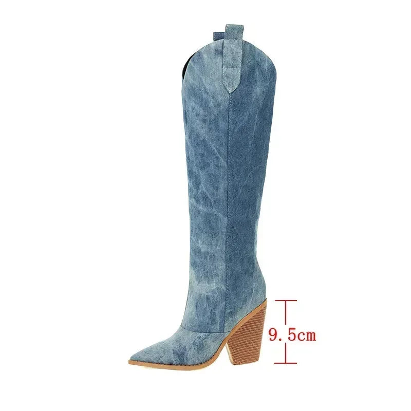 Chic und Stil | Knee-Length Denim Boots