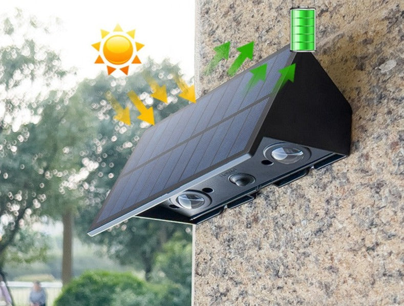 SensorGlow - Lampe Murale Solaire à Détection de Mouvement-Luminaires d'extérieur / solaires-ChicUndStil