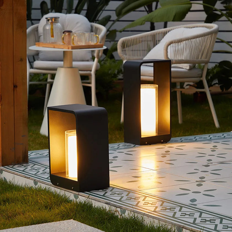 Luminaires de Jardin Solaires en Acier Inoxydable Modernes - Éclairages Extérieurs Étanches-Luminaires d'extérieur / solaires-ChicUndStil