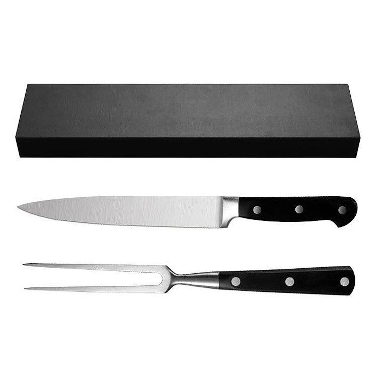 Ensemble de Couteau et Fourchette BBQ en Acier Inoxydable - ChicUndStil