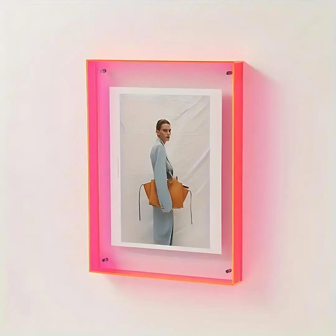 Cadre photo transparent néon-Wanddecoratie-ChicUndStil