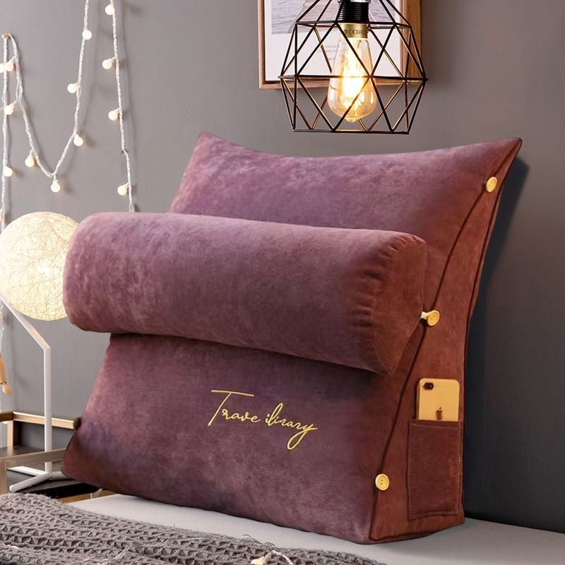 Coussin de lecture triangle - Soutien confortable - Décoration élégante-Textiles et housses-ChicUndStil