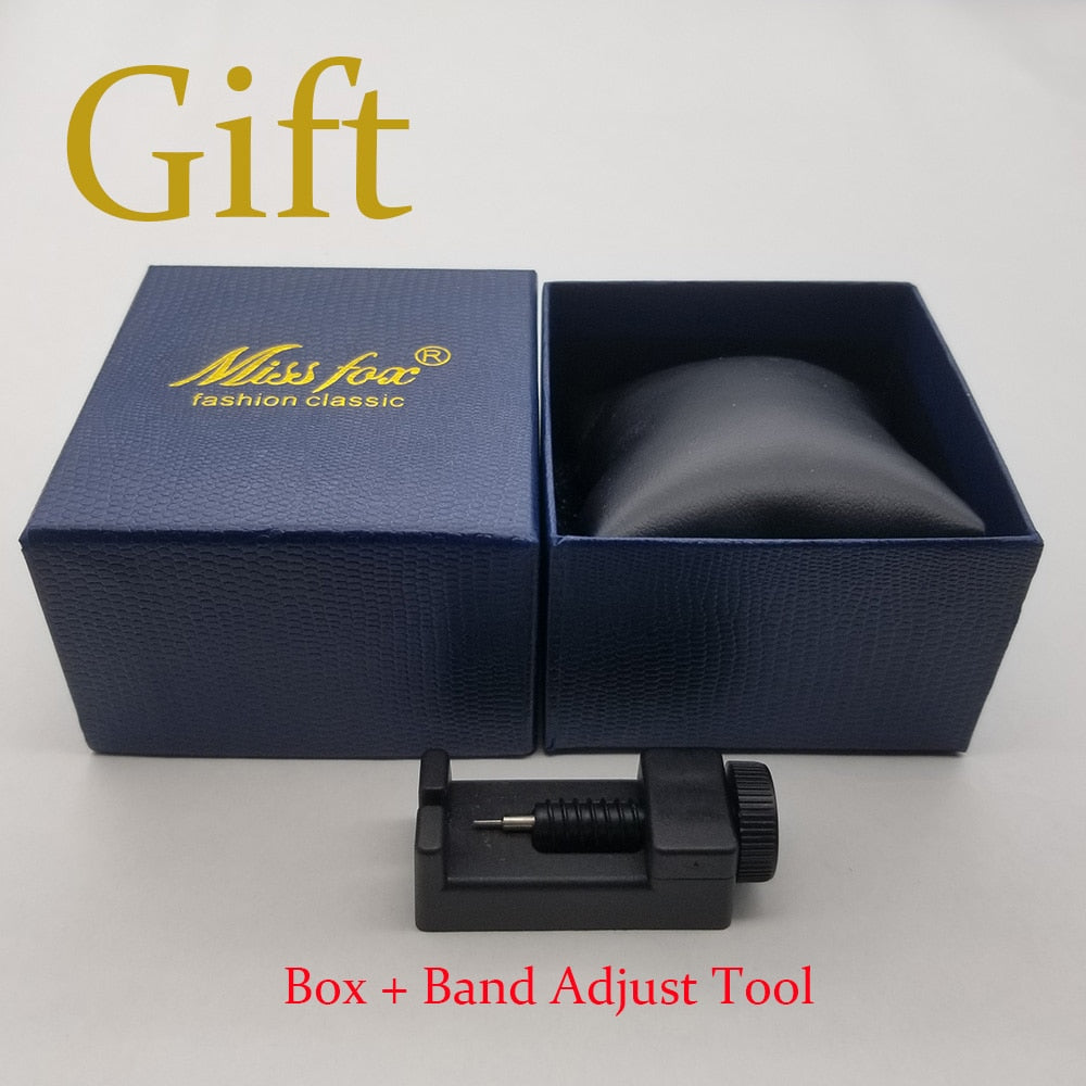Chic and Style | MISSFOX Ice Out Square Watch for Men