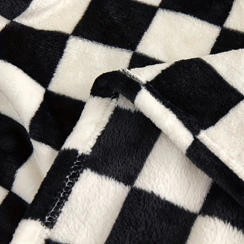 Couverture à carreaux douce et chaude – pour canapé et chambre-Couvertures-ChicUndStil