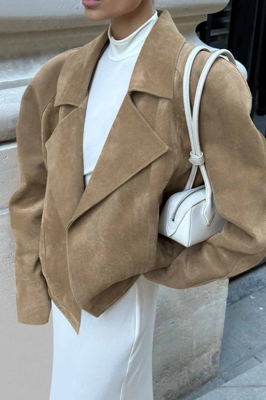 Chic und Stil | Suede Relaxed Fit Jacket