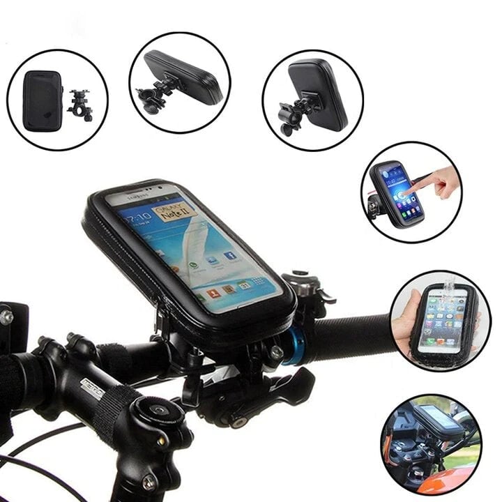 Chic and Style | 15W Waterproof Power Bank Holder for Bicycle Handlebar