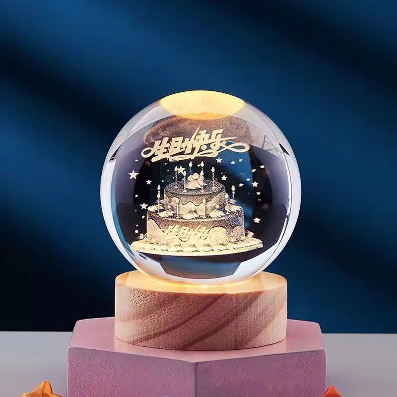 Chic and Style | 3D Crystal Night Light