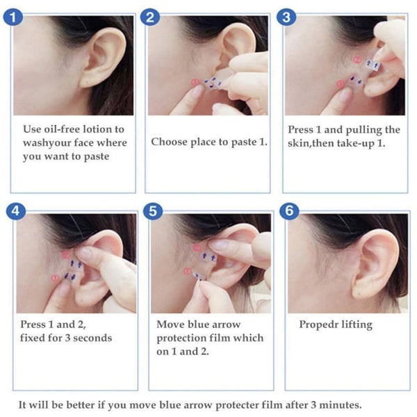 Chic und Stil | Face Lifting Tape For a delicate V-shaped face