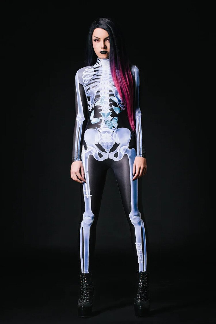 Chic und Stil | GlowInTheDark BoneCurve Costume de squelette