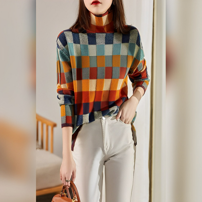 Chic and Stil | -COUTURE-ROLL NECK PULLOVER