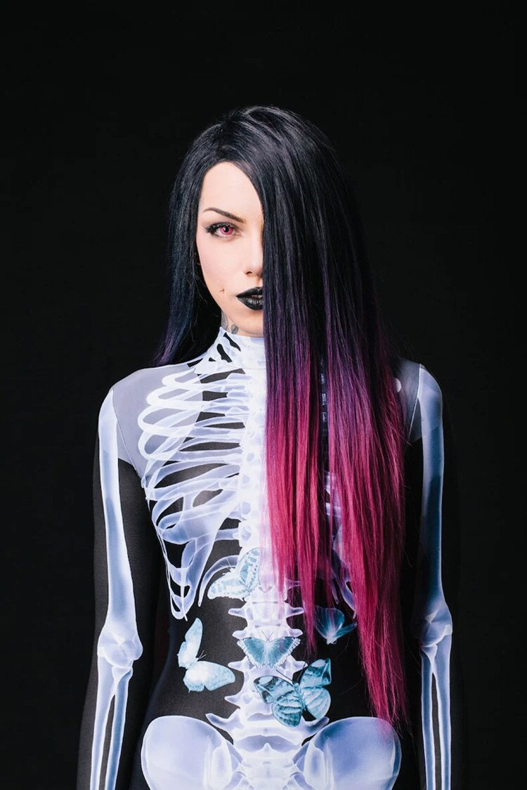 Chic und Stil | GlowInTheDark BoneCurve Costume de squelette