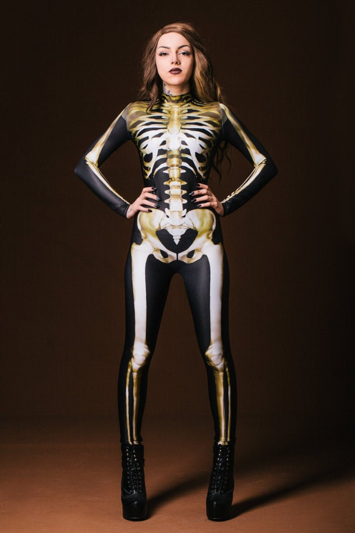 Chic und Stil | GlowInTheDark BoneCurve Costume de squelette