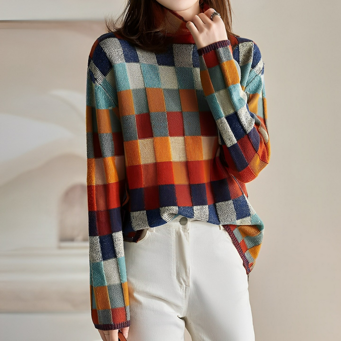 Chic and Stil | -COUTURE-ROLL NECK PULLOVER
