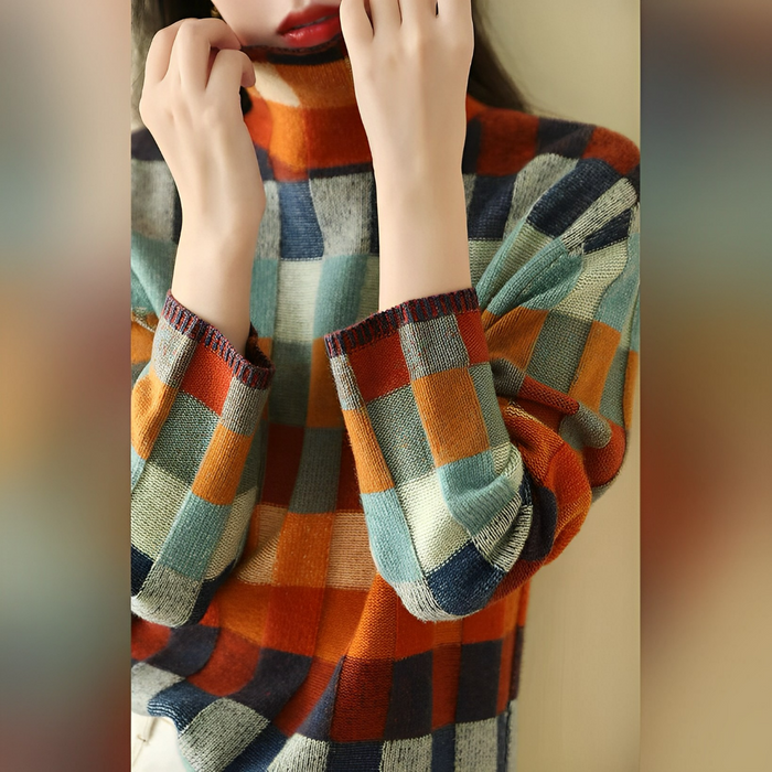 Chic and Stil | -COUTURE-ROLL NECK PULLOVER