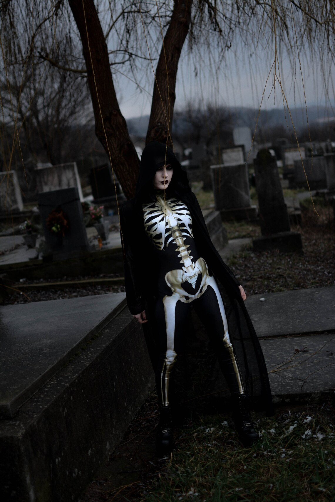 Chic und Stil | GlowInTheDark BoneCurve Costume de squelette