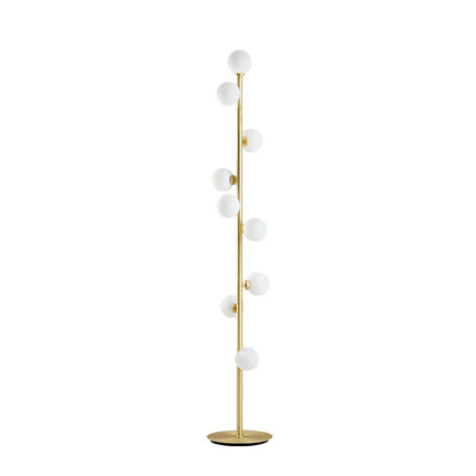 Élégante Lampe Pied Nordique - Verre Design - Chic-Gulvlampe-ChicUndStil