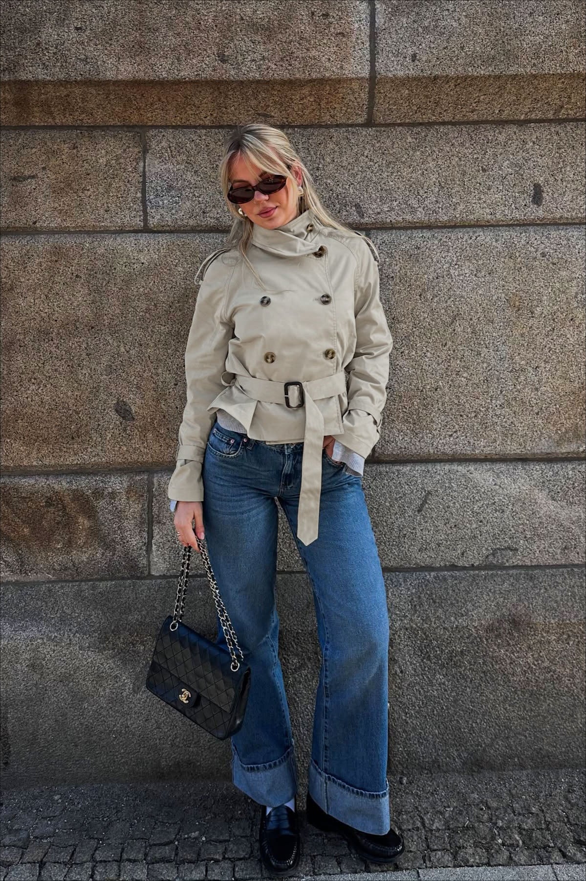 Chic und Stil | Collar-Belt-Short Jacket