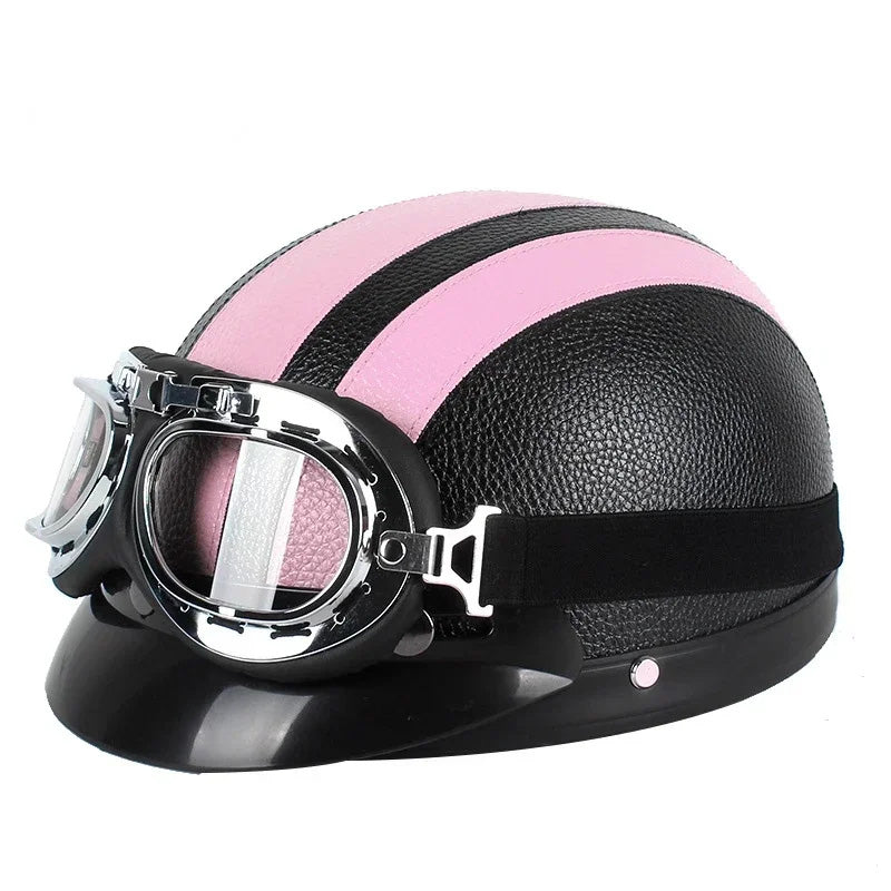 Casque de Moto Retro Demi-Cruise - ChicUndStil