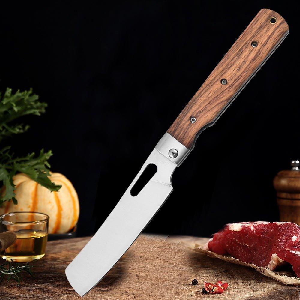 Couteau de Chef Pliable pour Cuisine, Camping, BBQ - ChicUndStil
