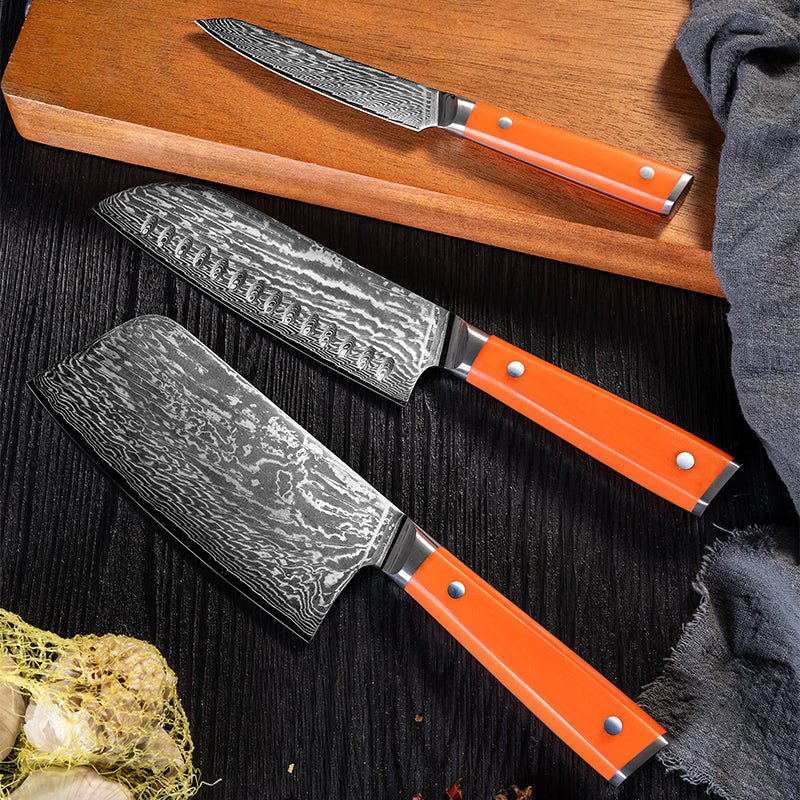 Couteau de Cuisine en Damas Japonais - ChicUndStil