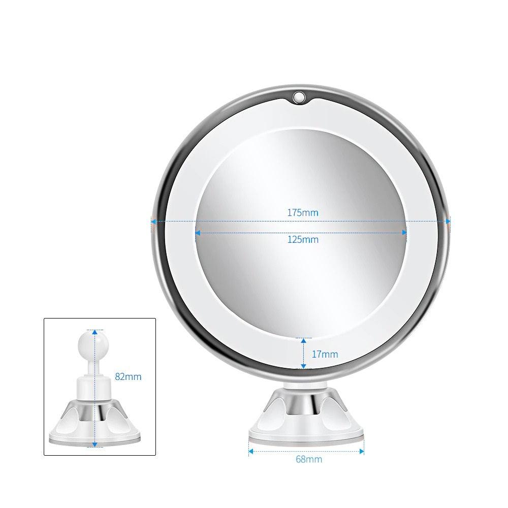 Chic and Style | Cosmetic mirror with lighting - LED makeup mirror with magnification function