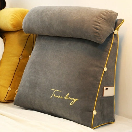 Coussin de lecture triangle - Soutien confortable - Décoration élégante-Textiles et housses-ChicUndStil