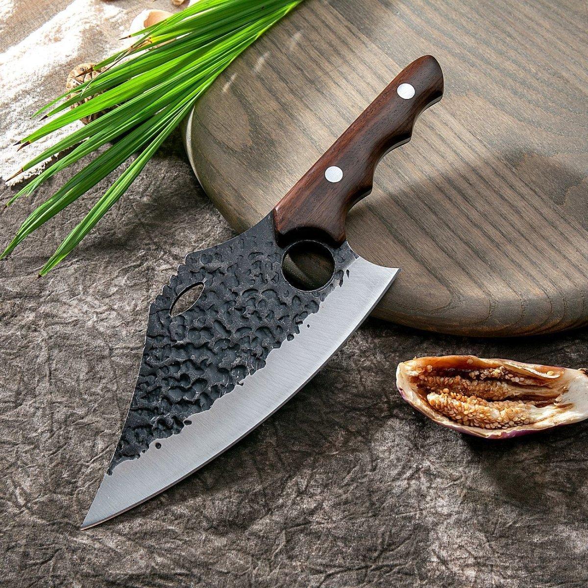 Couteau de Chef Professionnel avec Étui en Cuir - ChicUndStil