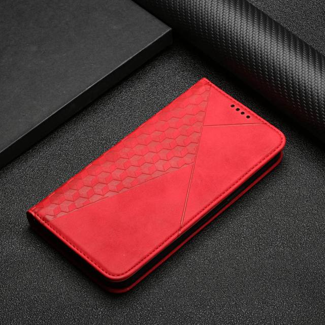 Chic und Stil | Étui portefeuille à motif diamants pour Samsung Galaxy S21/S20