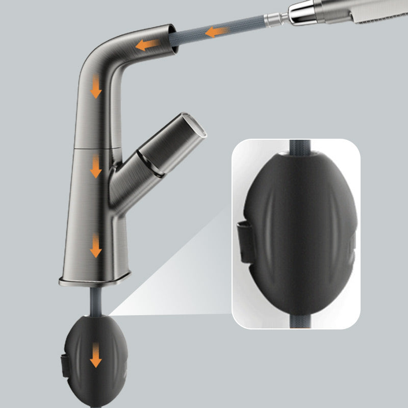 Chic and Style | 1-hole bathroom faucet with pull-out spray