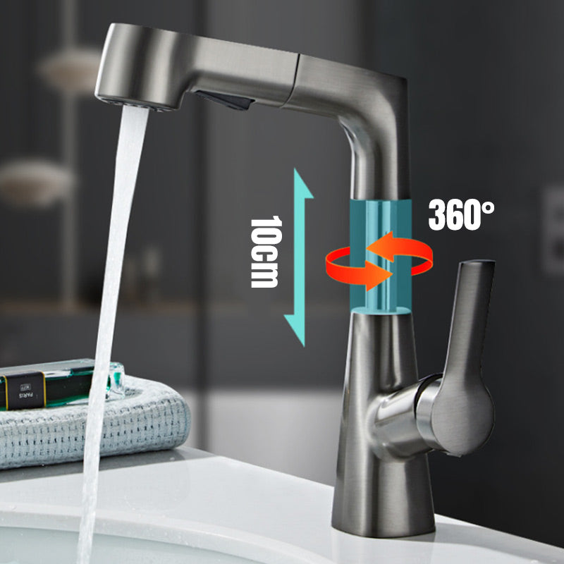 Chic and Style | 1-hole bathroom faucet with pull-out spray
