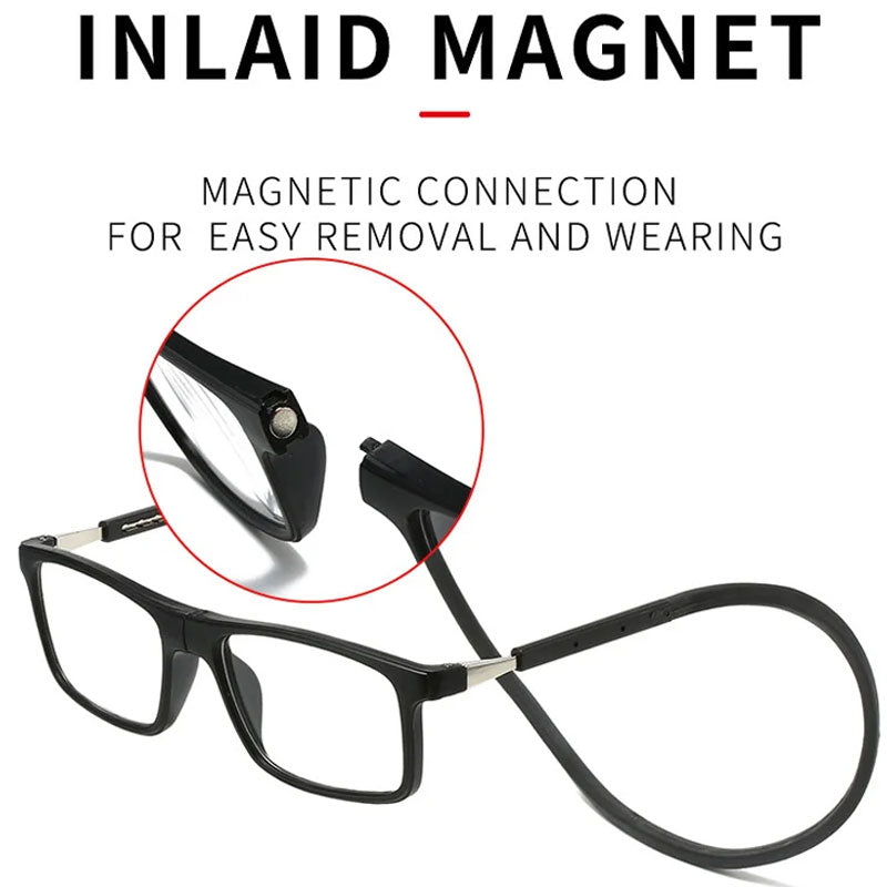 Chic and Style | Anti-lost and anti-blue light reading glasses hanging on the neck magnetic