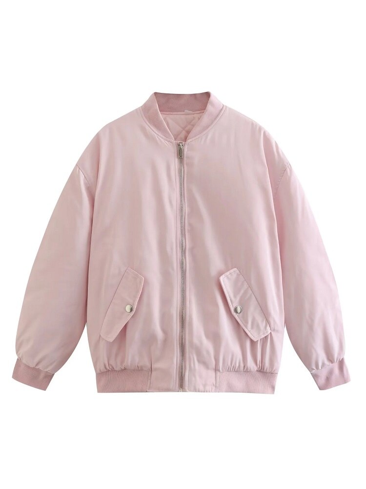 Chic und Stil | Oversized Bomber Jacket for Women