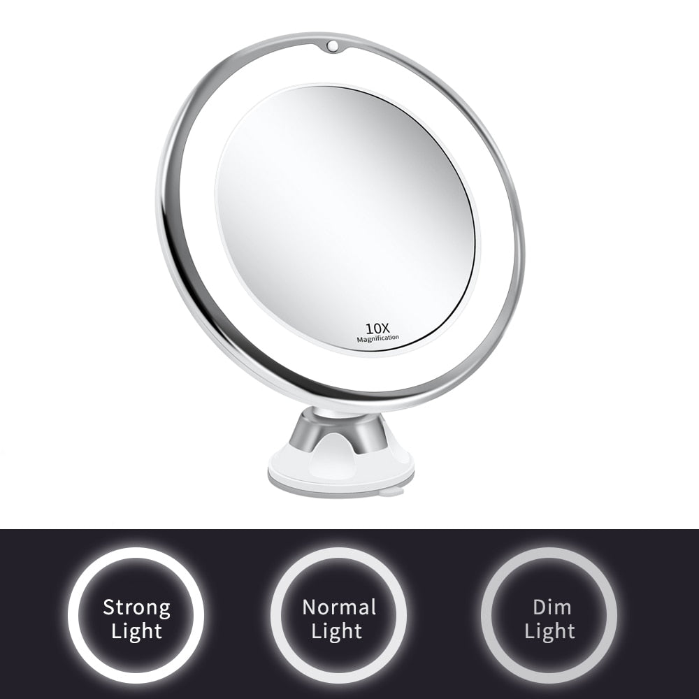 Chic and Style | Cosmetic mirror with lighting - LED makeup mirror with magnification function