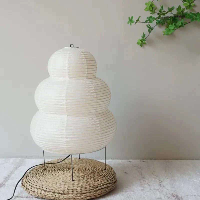 Élégante Lampe sur Pied en Papier de Riz - Support Réglable-Vloerlampen-ChicUndStil
