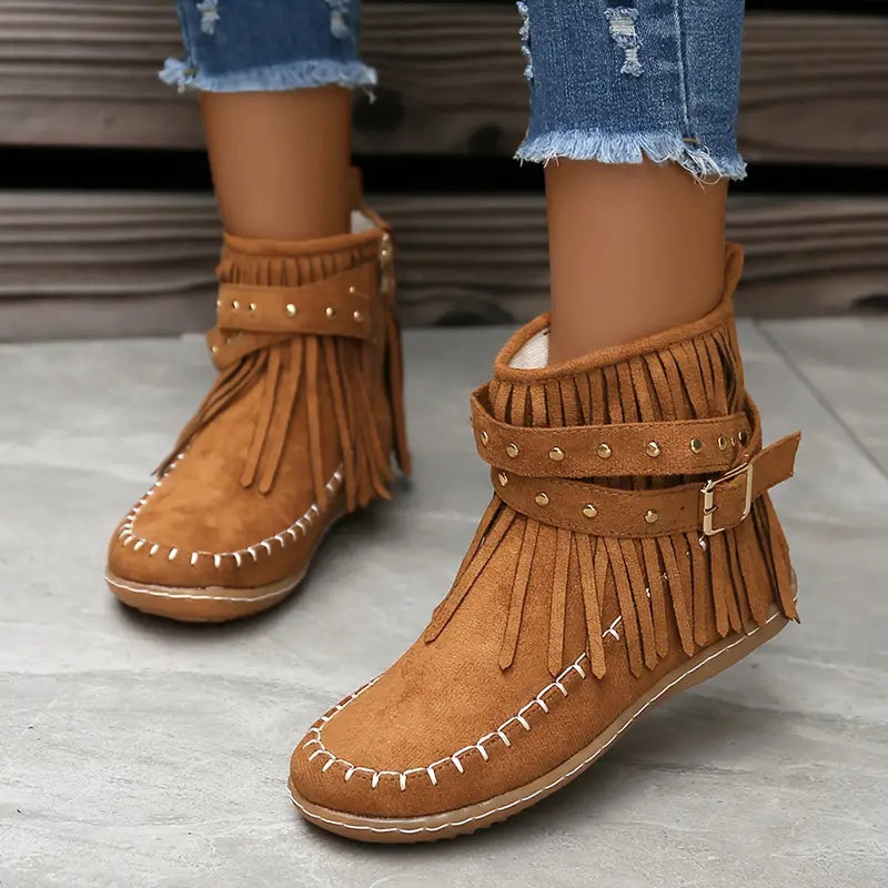 Chic und Stil | Plush-lined women's ankle boots
