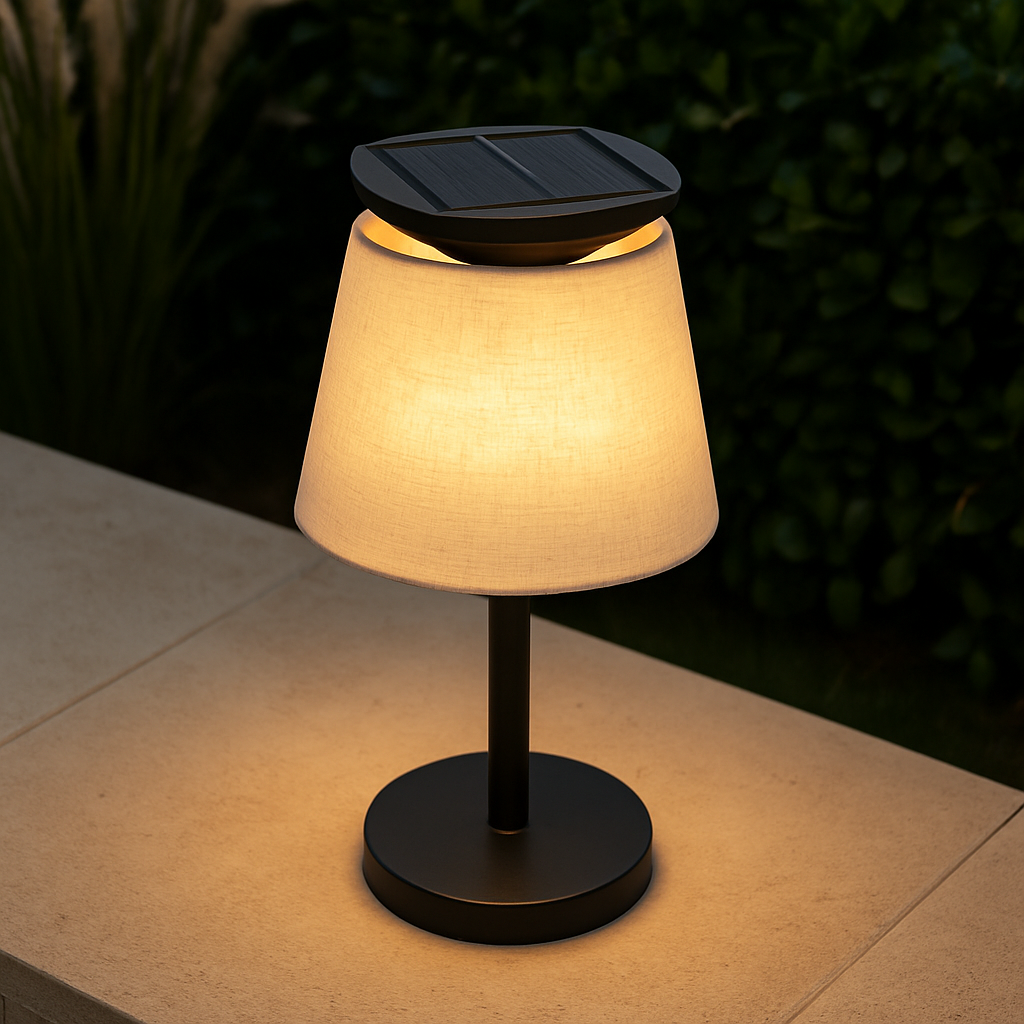 Lampe de table solaire