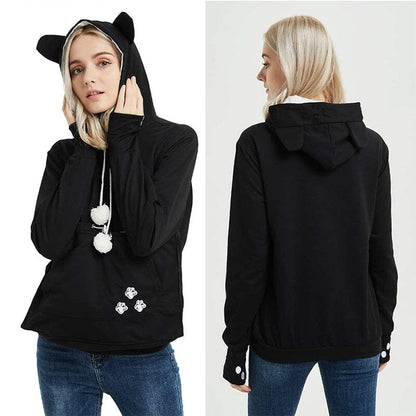 Chic und Stil | Solid Color Hoodie for Pets