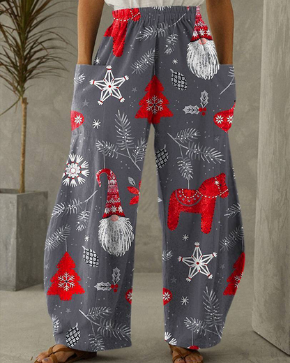 Chic und Stil | Christmas Print Leisure Pants