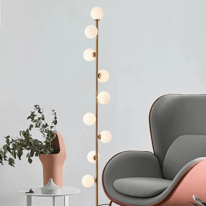 Élégante Lampe Pied Nordique - Verre Design - Chic-Gulvlampe-ChicUndStil