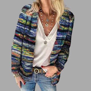 Chic und Stil | Colorful Wool Women's Cardigan
