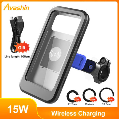 Chic and Style | 15W Waterproof Power Bank Holder for Bicycle Handlebar