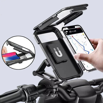 Chic and Style | 15W Waterproof Power Bank Holder for Bicycle Handlebar